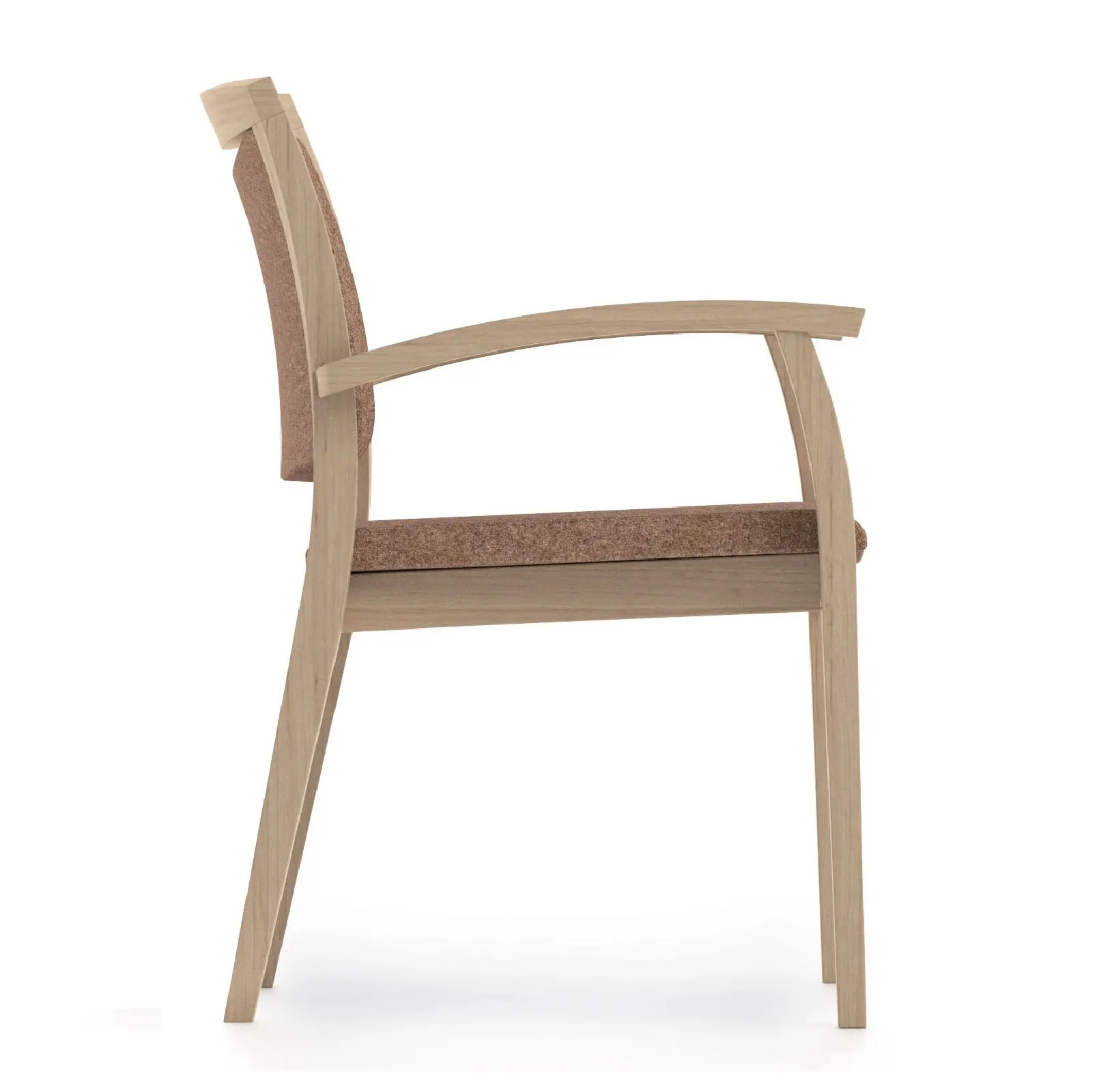 Obesitas stoelen Angio A XL ZA Obesitas stoel met bruin hout en bruine bekleding
