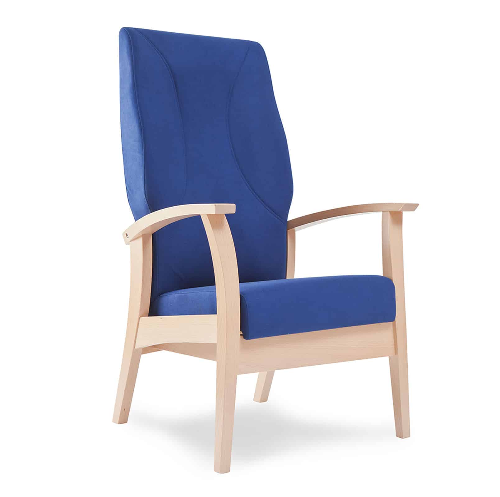 Lange armleuningen met overgrip aan het uiteinden van de leuningen.