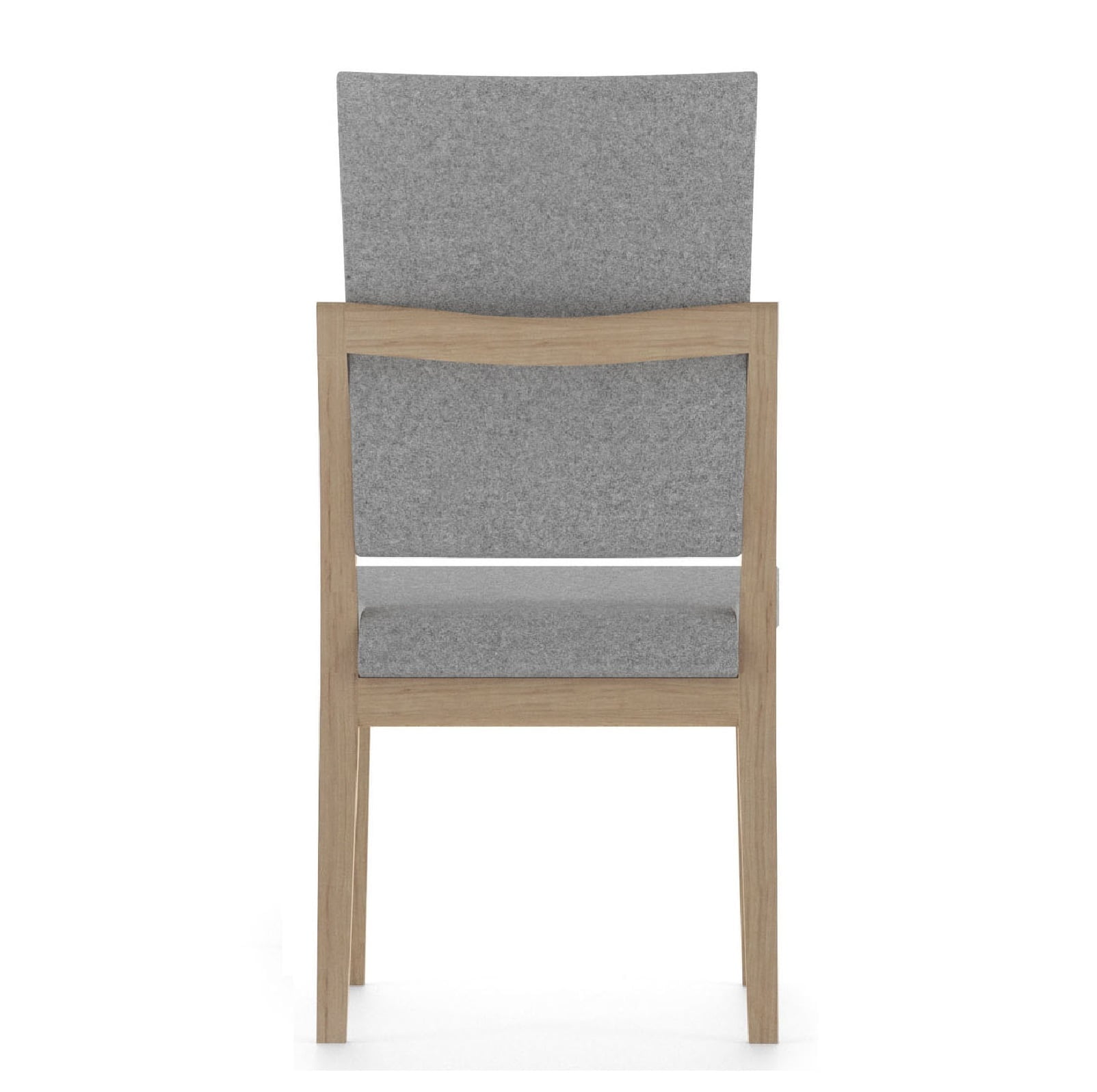 Revalidatie stoel hoge rug Liv XL AA Fauteuil Zorgmeubel XL bruin hout met grijze bekleding
