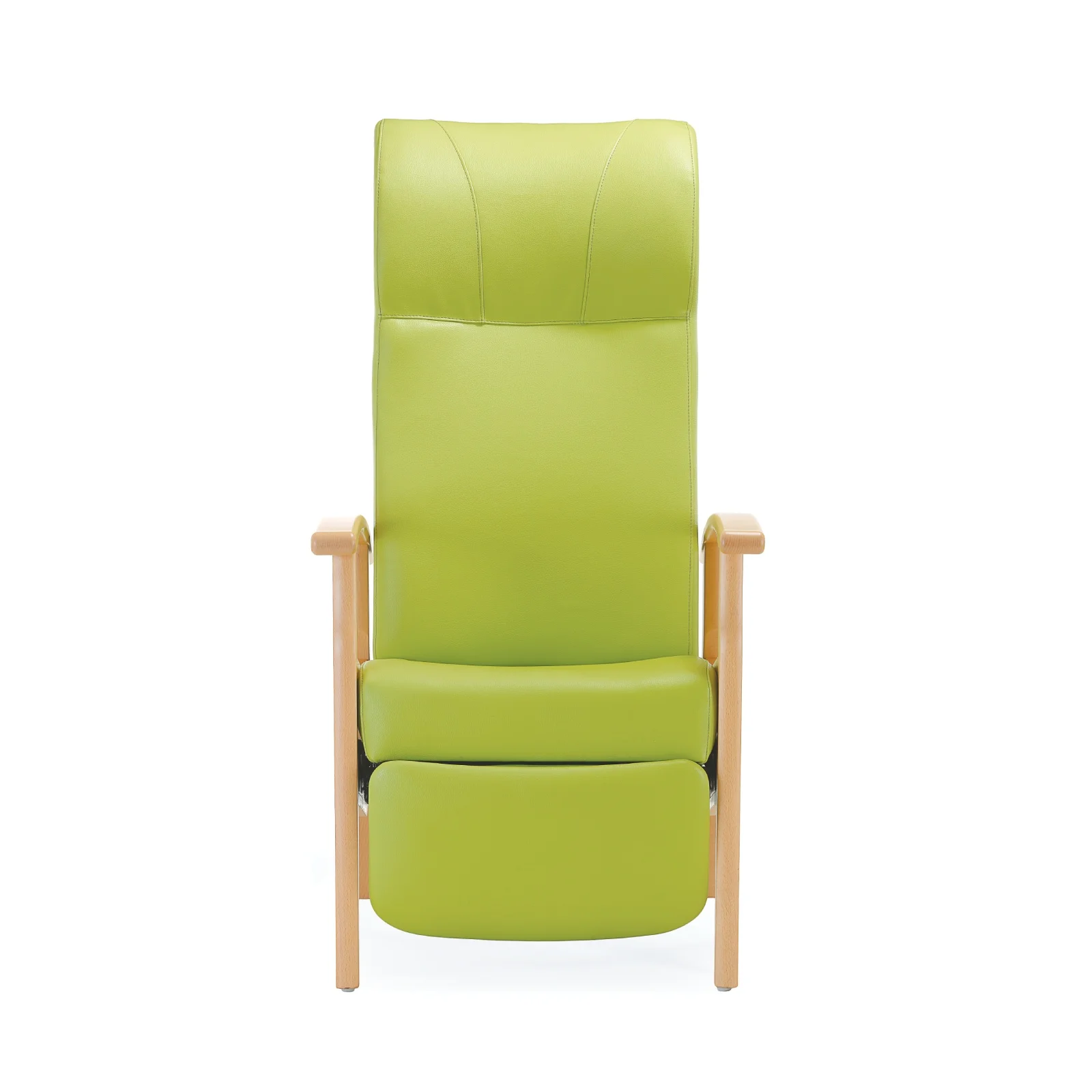 Fauteuil-met-voetensteun fauteuil hoog model gele urine werende bekleding