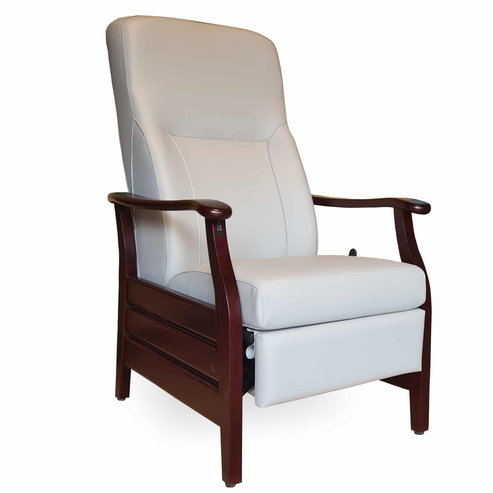 Geriatrische stoelen Relax 145 graden Zorgmeubel Geriatrische stoelen met lendensteunen in het grijs