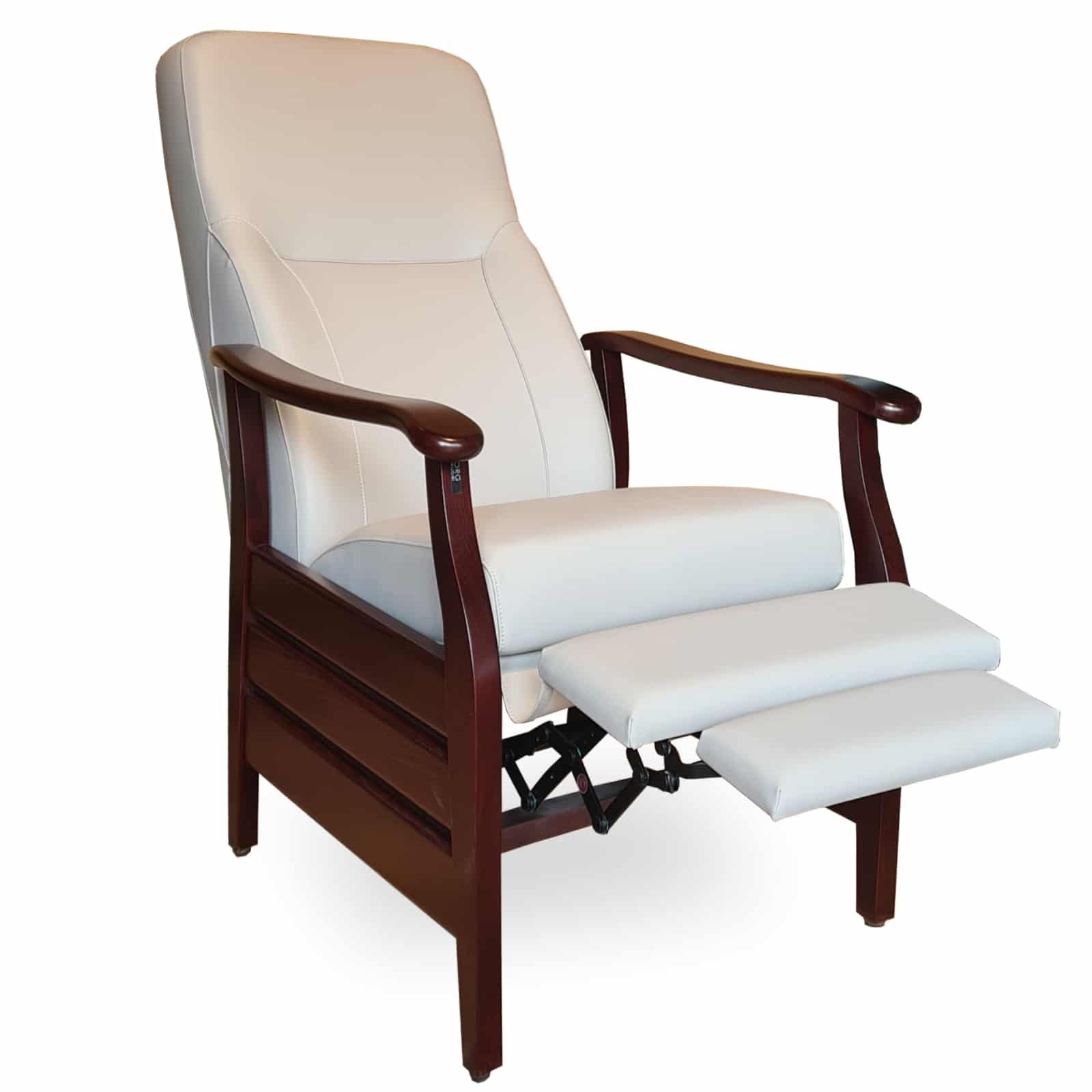 Geriatrische stoelen Relax 145 graden lendensteunen Geriatrische stoelen met lendensteun met ligstand
