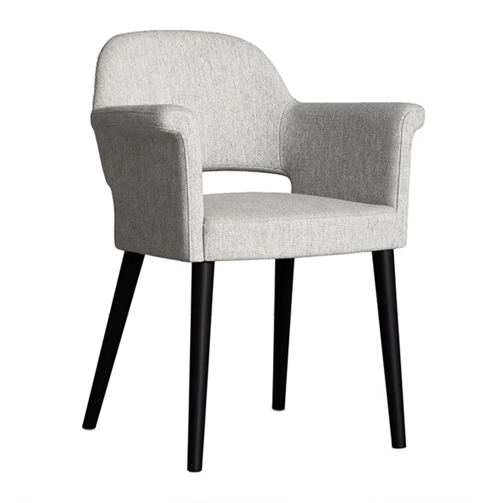 restaurant kuipstoelen met bruin leer en een zwart frame pp