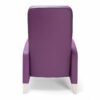 Seniorenstoel hoge rug paarse urine-werende bekleding
