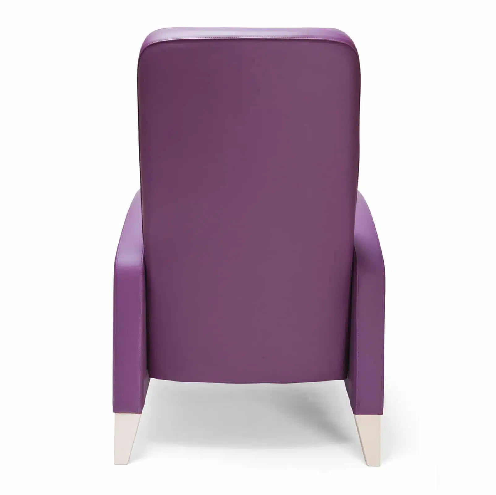 Seniorenstoel hoge rug paarse urine-werende bekleding