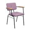 Zorgstoel modern met lila bekleding