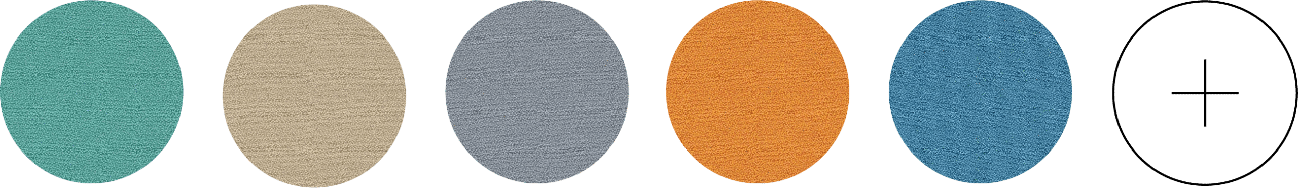 5 verschillende kleuren bolletjes met een plus S3