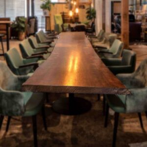 Houten stamtafel Long