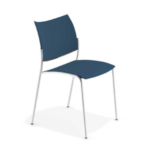 Stapelbare kunststof stoel Kobra Donkerblauw