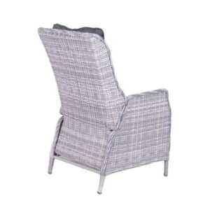 Tuinstoel voor ouderen achteraanzicht met riet