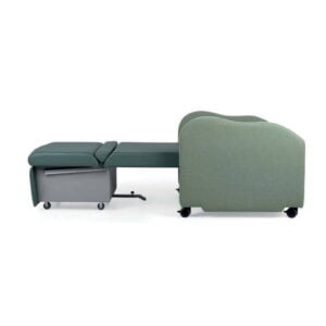 Uitschuifbare bedstoel voor ziekenhuis