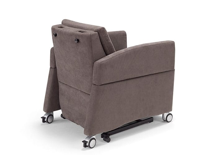 Gestoffeerde fauteuil met afneembaar hoofdstuk