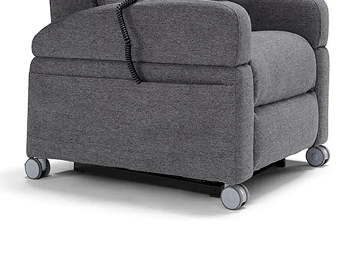 Veilige fauteuil met wieltjes