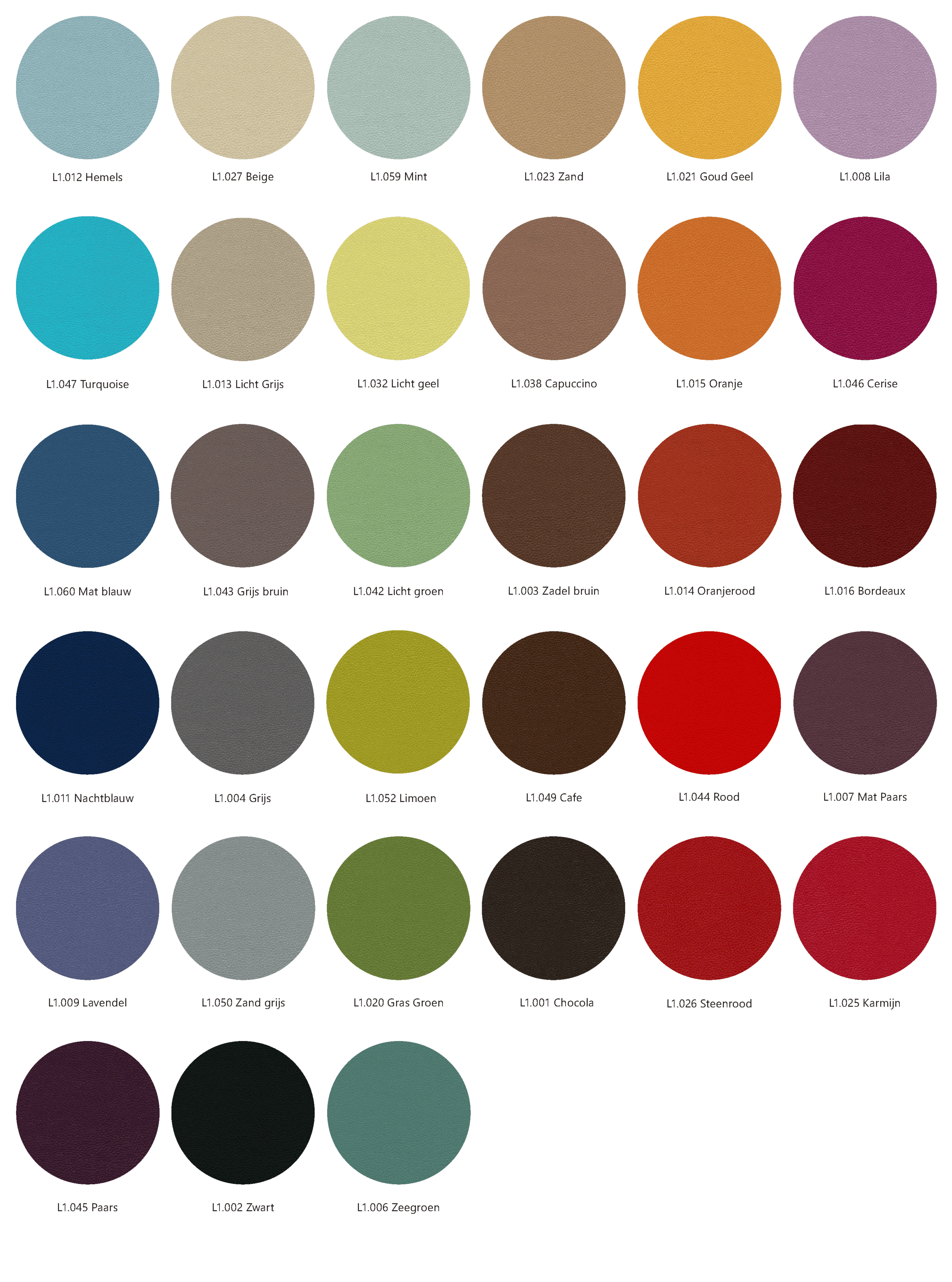 Kleur cirkels kunstleder
