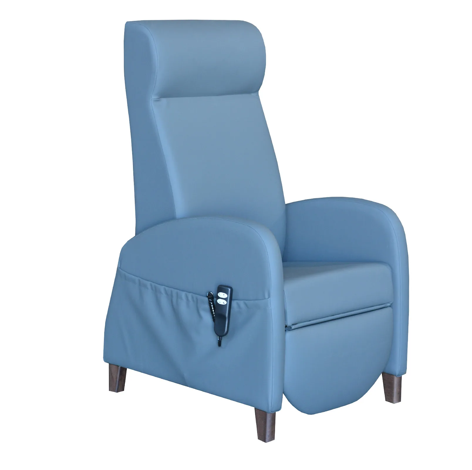 Leren sta op stoel elektrisch verstelbaar