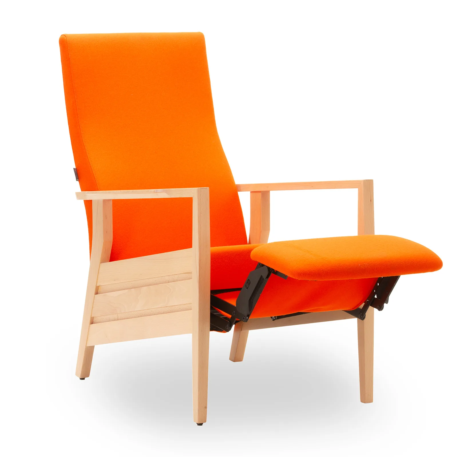 Zorgfauteuil met voetensteun