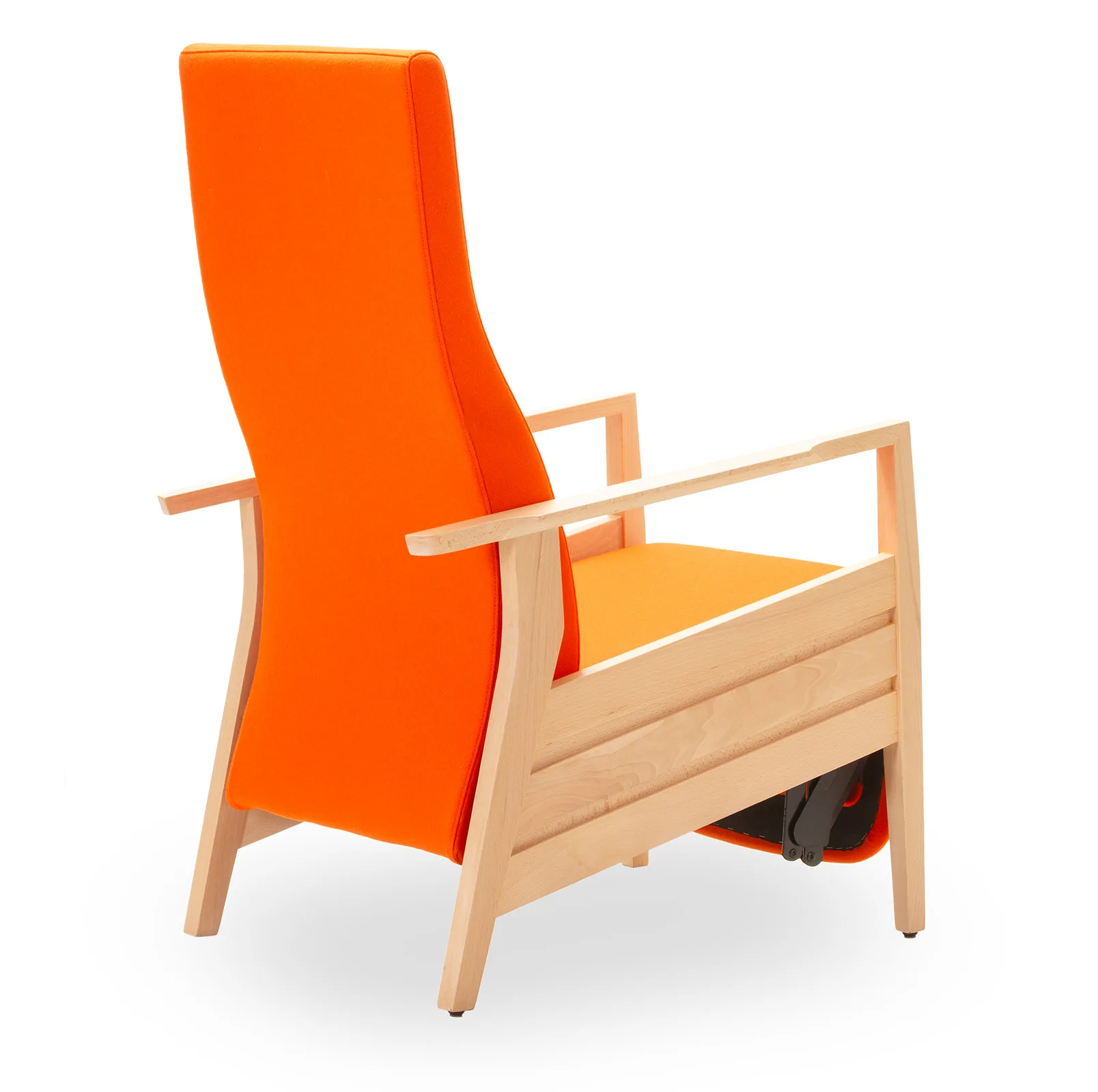 Relaxstoel met verstelbare rugleuning en voetensteun