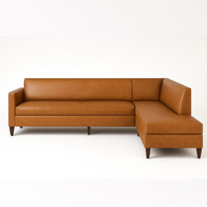 Hoekbank Care A voor zorg in bruin kunstleder