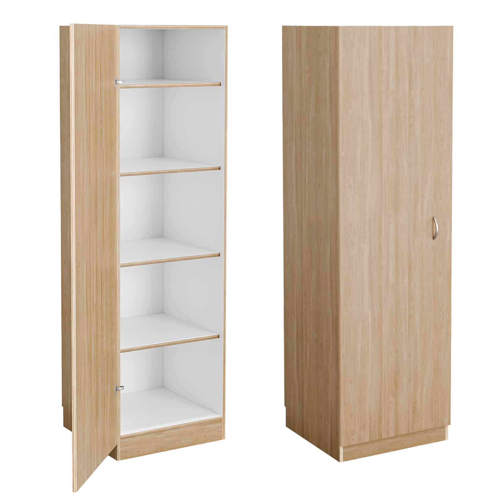 Kledingkast zorg 1800-2000 x 600 x 600 Eiken